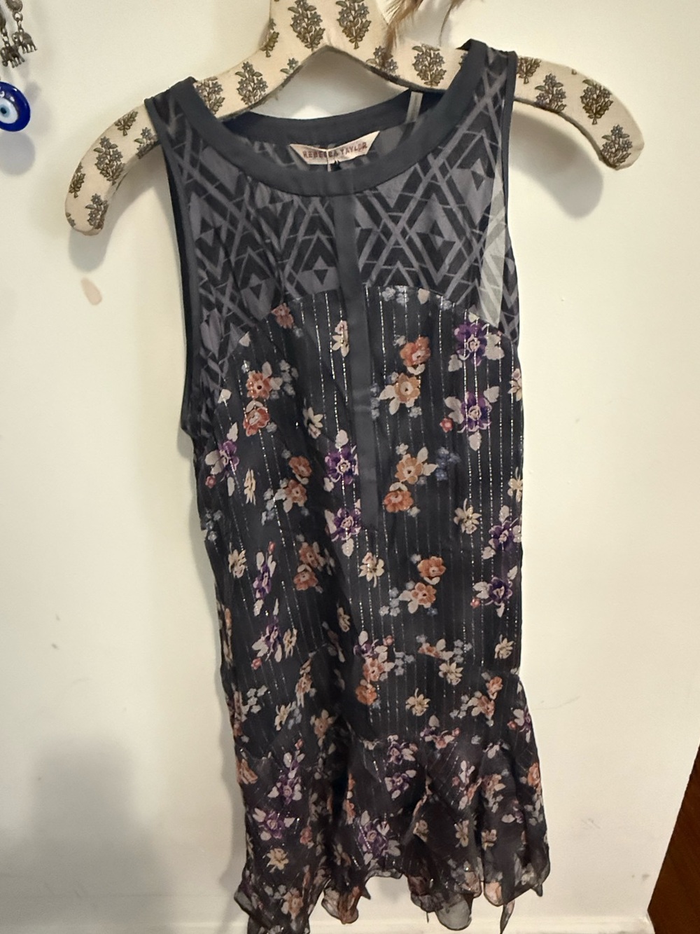 NWT Rebecca Taylor Runway Henley Dress - Size 6